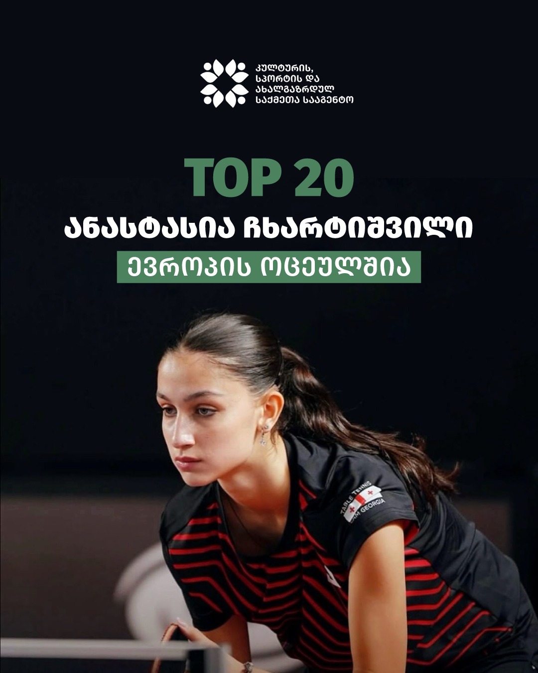 ანასტასია ჩხარტიშვილი ევროპის ოცეულშია